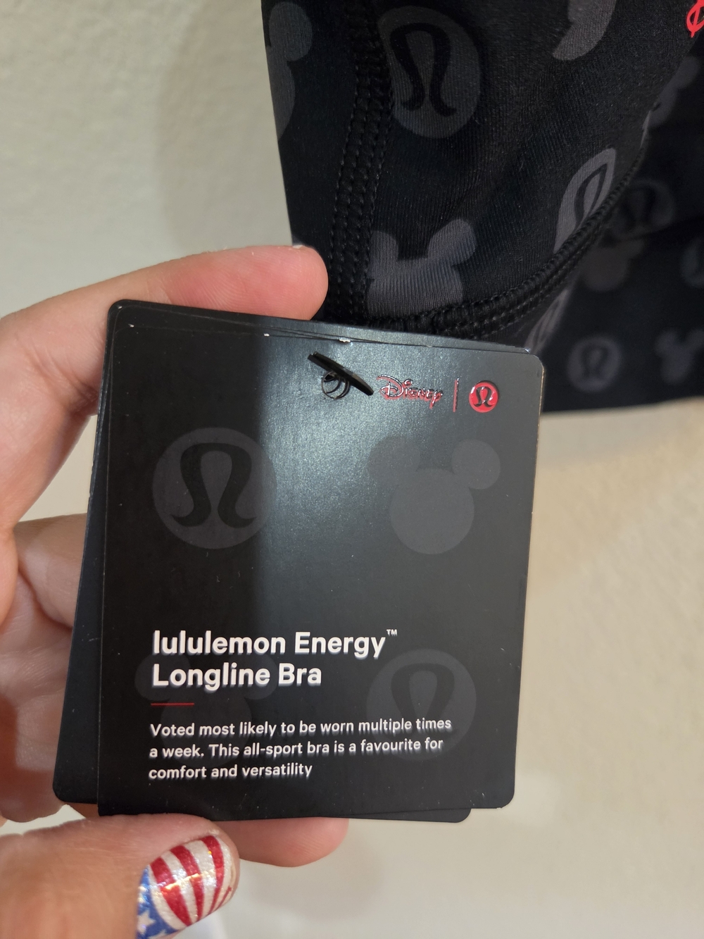 Lululemon x Disney Mickey Logo Energy Longline Sports Bra 10 - Picture 5 of 9